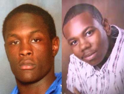 Friends Eric Glover, 22, and Terrance O. Rankins, 22, were killed in Joliet Thursday by four acquaintances, police say. (Family handouts)