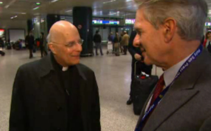 Cardinal George arrives in Rome on Tuesday--a day earlier than expected. (CBS)
