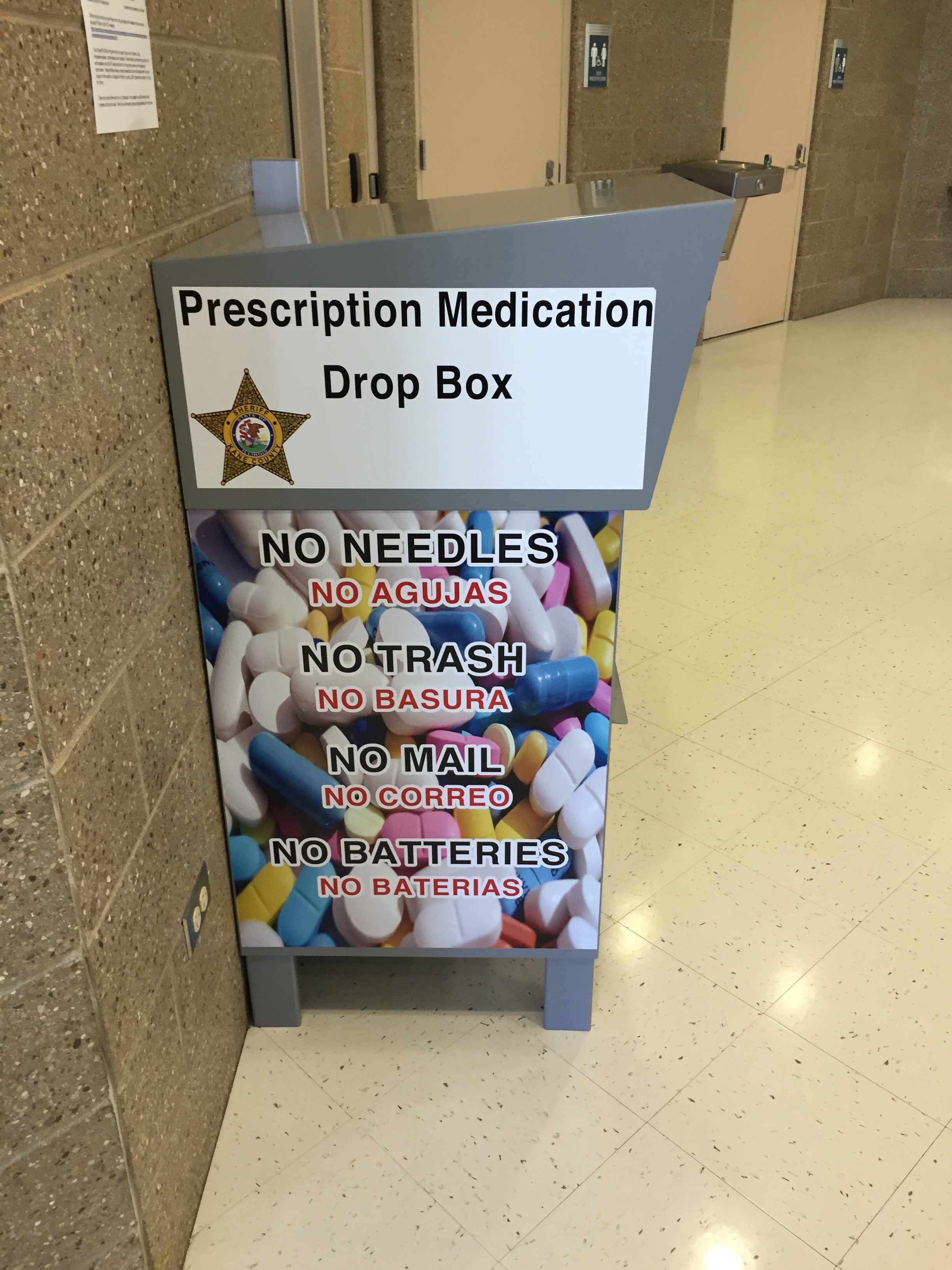 Prescription Medication Drop Box (Credit: Kane County Sheriff)