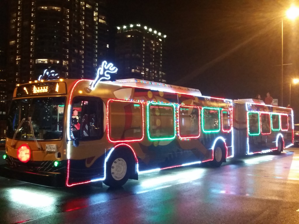 CTA Holiday Bus (Credit: CTA Media Relations)