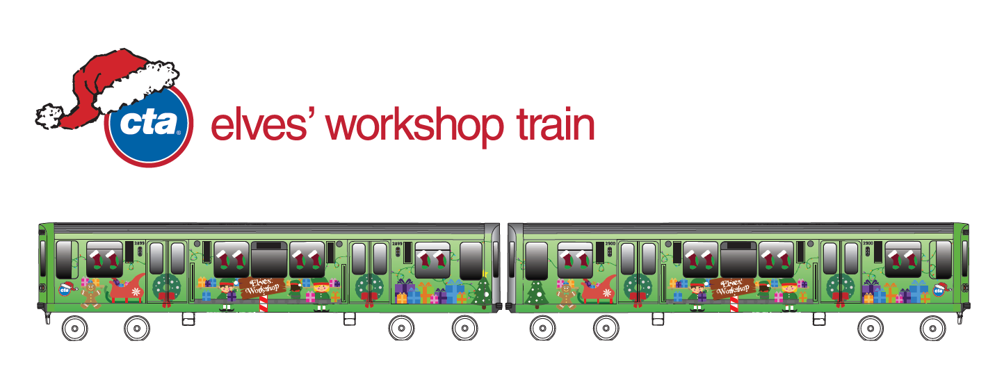 CTA Elves' Workshop Train (Credit: CTA Media Relations)