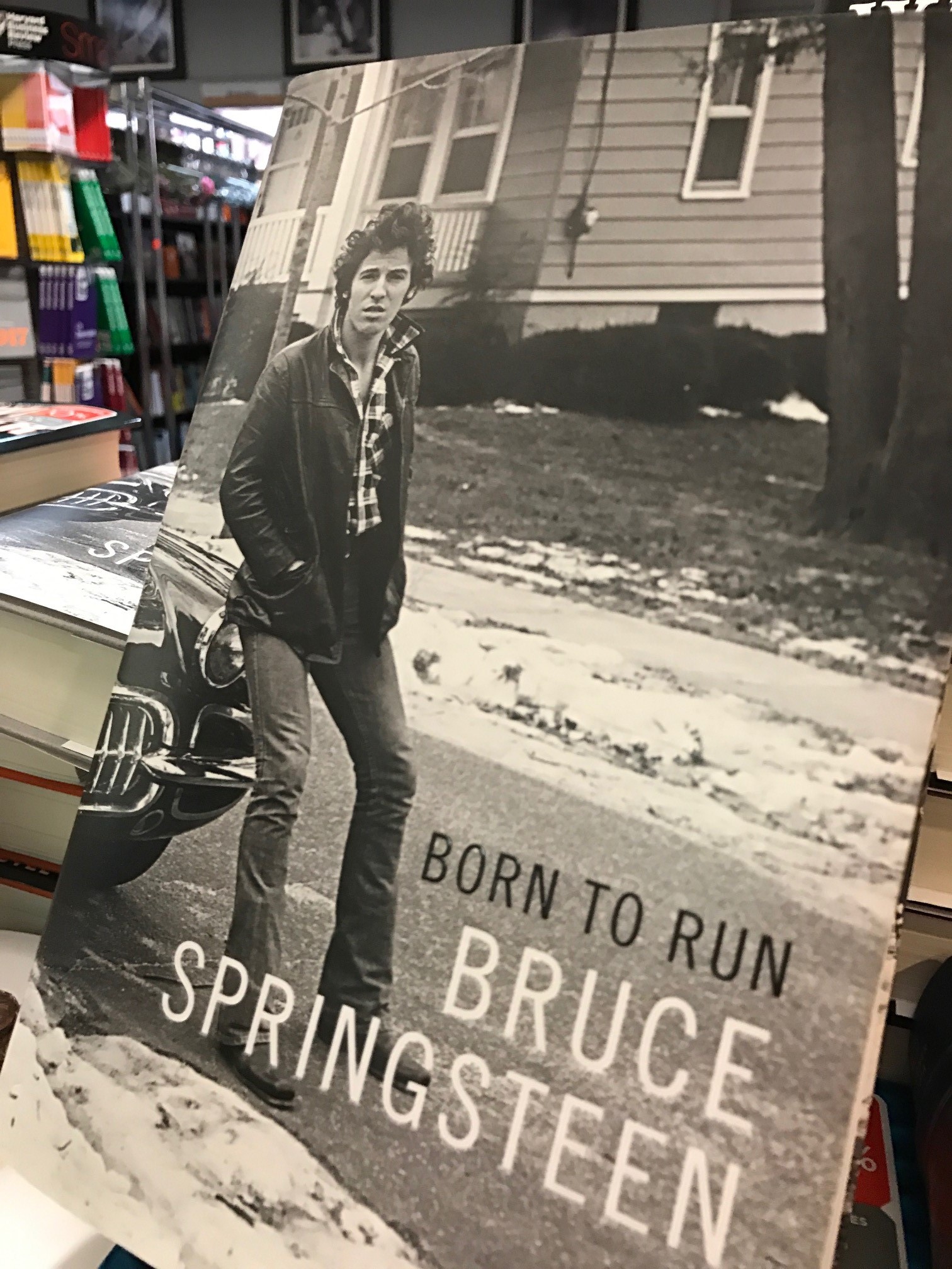 Bruce Springsteen's 'Born To Run' book (Credit: WBBM/Lisa Fielding)