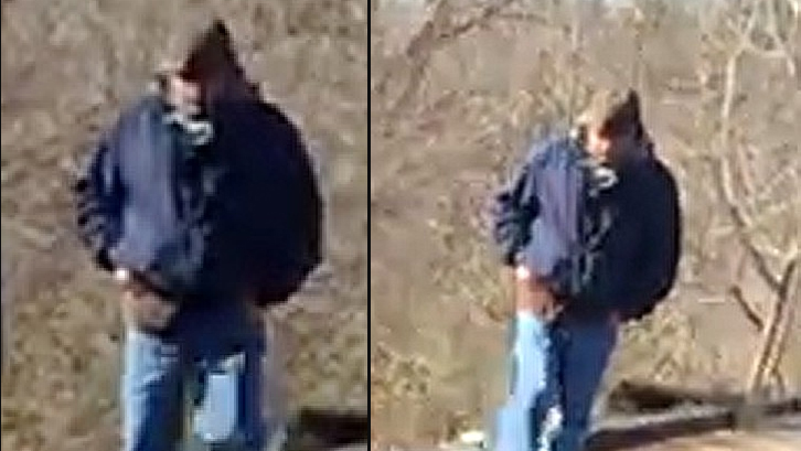 Police say this man was on an Indiana trail Monday around the time that two girls were; the teen were later found dead. (Indiana State Police)