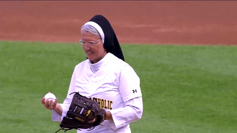 sister mary jo Pitching Nun Shows Off Nunbelievable Dance Moves