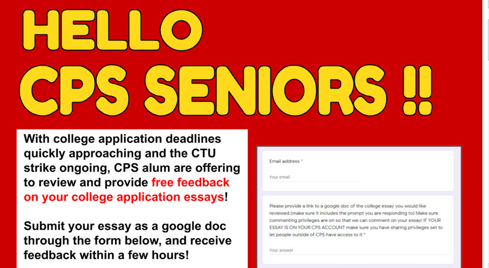 Alumni Offering Free College Essay Assistance To Cps Students Amid