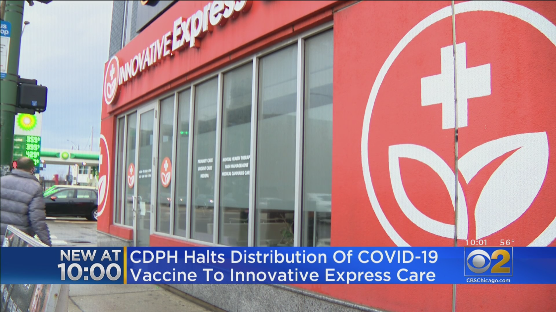 Department of Public Health eliminates express innovative care, says provider gave 6,000 doses of vaccine to people who shouldn’t receive it – CBS Chicago