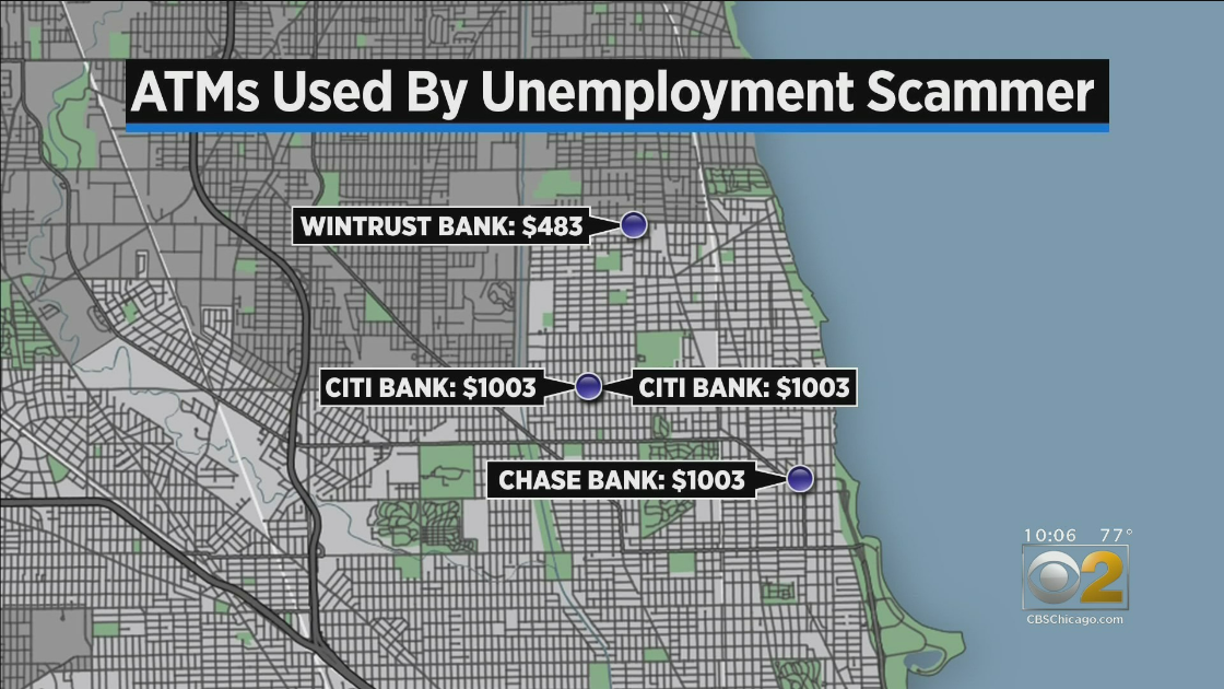 Banks Used By Unemployment Scammer