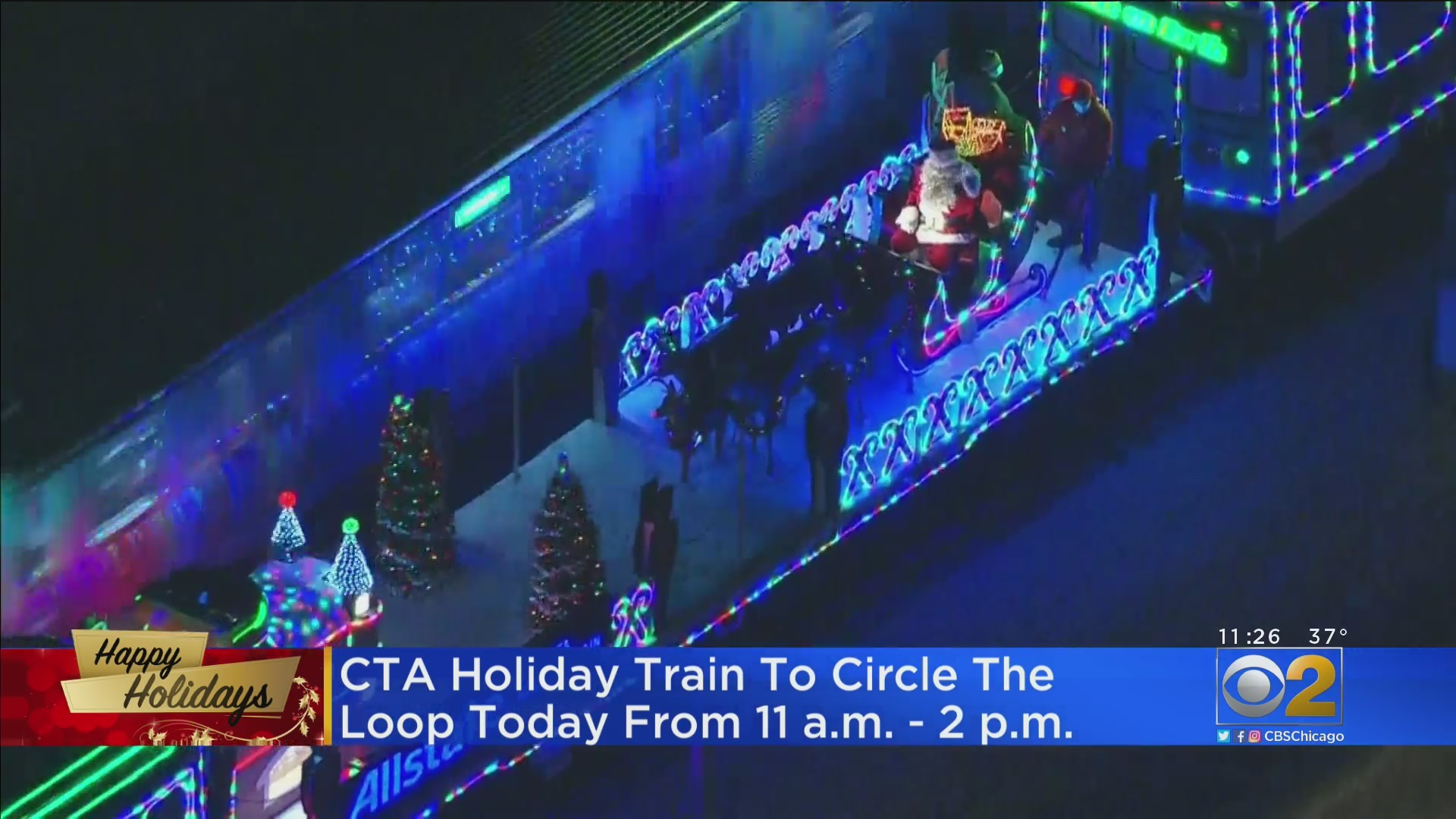 Ride The CTA Holiday Train Through The Loop Monday